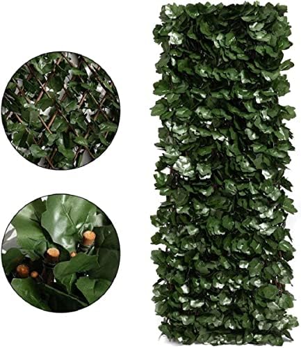 DOEWORKS Expandable Faux Ivy Privacy Screen, Double-Sided, Balcony, 2 Pack - Image 3
