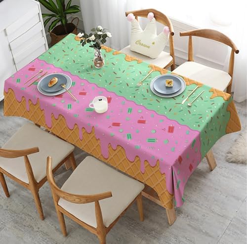 OHOME Ice Cream Party Decorations - Disposable Tablecloth for Ice Cream Birthday Party Decorations - Beach Pool Party Decorations for Summer Bar Party Banner,2 Pack - Image 4