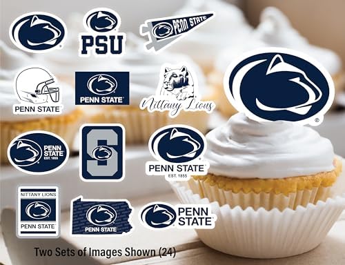 Penn State Cake Topper & Decorations, Graduation Party Supplies, PSU 42 Pcs - Image 5