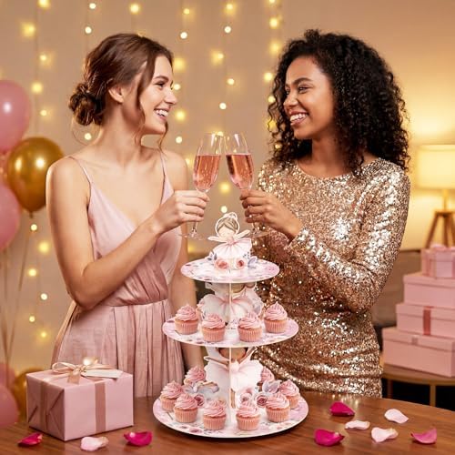 3 Tier Ballerina Party Decoration Ballerina Cupcake Stand - Image 6