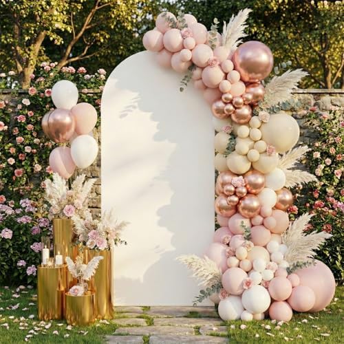 White Arch Backdrop Cover 7.2FT & 6FT Set - Double-Sided, Opaque - Image 7