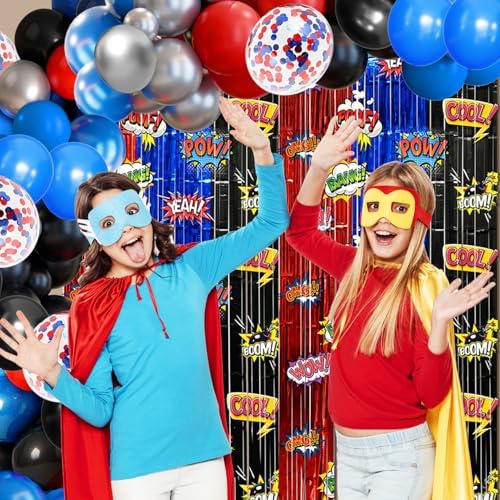 Red Black Blue Balloon Arch Garland Kit Birthday Party Decorations - Image 6