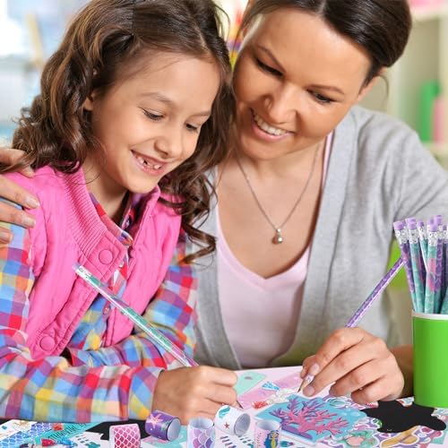 BenLouis 240Pcs Mermaid Stationery Set Party Favors for Kids - Image 7