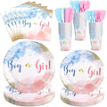 Gender Reveal Party Supplies Set, 175 Pcs, Serves 25, Pink Blue by Xiangqu