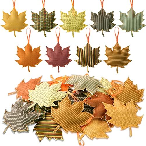 Tudomro 27 Pcs Felt Fall Tree Ornament Decoration, Maple Leaf by Tudomro