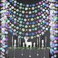 Outus 10 Pieces Laser Silver Round Dots Garland Party Hanging Decor by Outus