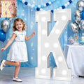 Pooqla 3 FT Marquee Letters, Light Up Letter K, Cool White and Warm White by Pooqla