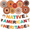 Native American Heritage Month Banner Fans Party Decorations 12PCS by Deorfuy