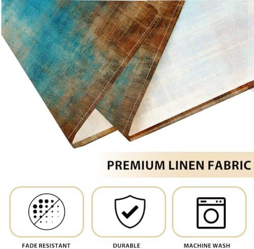Farmhouse Placemats Set of 4, Outdoor Party Kitchen Table placemats Decor - Image 3