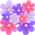 Pink and Purple Birthday Decorations Pink and Purple Flowers Wall Decor by Unknown