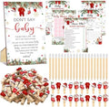 Patelai 321 Pcs Christmas Santa Baby Shower Game Supplies Set by Patelai
