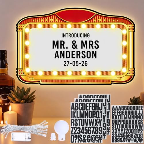 Aurelema 1pcs 23.6'' LED Custom Bottle Service Sign for Wedding Night Club by Aurelema