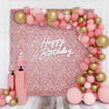 Matte Pink Shimmer Wall Backdrop, 36pcs Sequin Panels by KateBackdropforPhotography