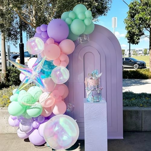 Pastel Balloons Arch Magic Unicorn Iridescent Birthday Party Baby Shower - Image 3