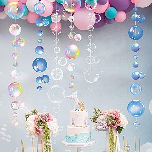 Transparent Bubble Garlands Party Streamers Mermaid Party Decoration,Mix - Image 3