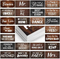 Beeveer 24 Designs Rustic Wedding Photo Booth Props,Double Sided PVC Selfie by Beeveer