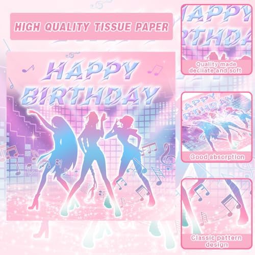 139Pcs Kpop Birthday Decorations K Pop Party Plates Napkins Cups Forks Spoons, Kpop Party Decorations, Serve 20 - Image 2