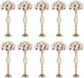 NUPTIO Gold Centerpiece Stand for Table, Twist Style, 22.8" Tall, 10 Pcs by Nuptio