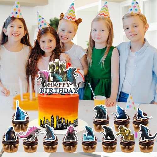 13PCS Cake Toppers, Cupcake Toppers Happy Birthday Cake Topper Set Party Supplies Party Decorations. (Decor 8) - Image 5