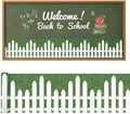 20Ft Picket Fence Bulletin Board Decoration, Back to School Decor Kit by codree