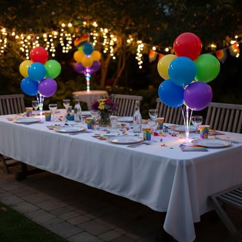 Lightsfever 6 Sets LED Light Up Balloon Stand Kits for Table Centerpieces - Image 5