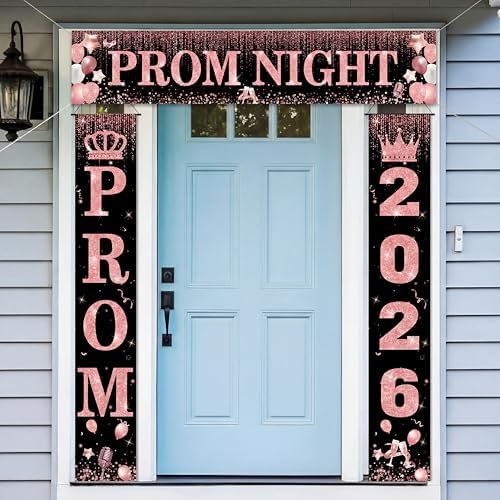 Smoothnovelty 3 Pcs Pink Prom Night Banner by SmoothNovelty