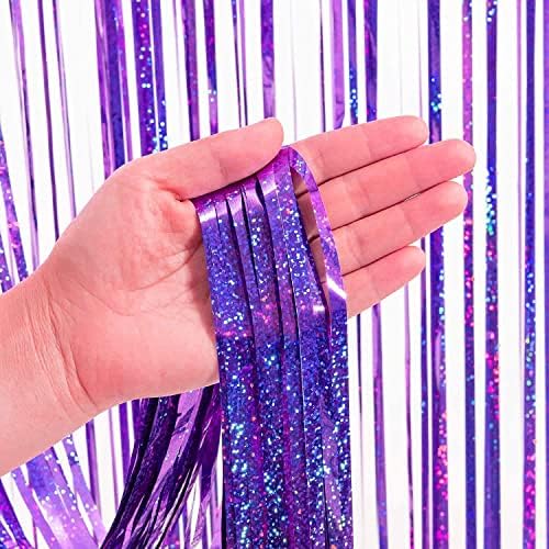 BRAVESHINE Party Streamers Backdrop | Tinsel Foil Fringe Curtains - Image 5