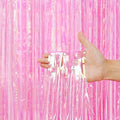 3 Pack Fringe Curtains Party Decorations,Tinsel Backdrop Curtains for Parties,Photo Booth Wedding Graduations Birthday Christmas Event Party Supplies (Rainbow Pink) by BEAYFILY