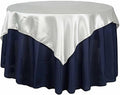 Balsa Circle 10 pcs 72x72 inch Ivory Square Tablecloth Satin Fabric Overlays Linens | Table Cloths Cover for Wedding Party Banquet Reception Events Decoration Kitchen Dining Events Kitchen Dining by BalsaCircle