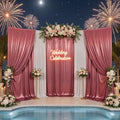 20x10ft Thick Rose Gold Glitter Backdrop Curtain Panels for Parties, Wrinkle Free Sequin Sparking Photo Backdrop Drapes, 4 Panels 5x10ft Shimmer Back Drop Cloth for Wedding Birthday Photography by Outpain