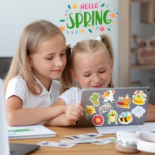 OHOME Spring Stickers | 100 PCS Flowers Stickers for Kids - Vinyl Spring Games Toys Gifts Party Favors Supplies - Kids Crafts Accessories Treats Bulk for Classroom - Image 3