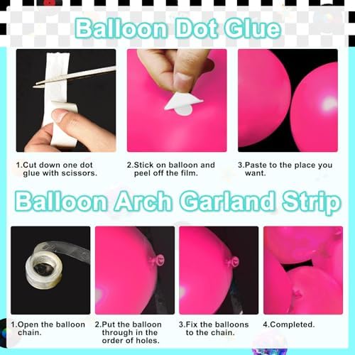 50s Party Decorations 280 PCS 1950s Retro Diner Decorations - Image 7