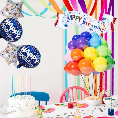 Birthday Decoration Set Colorful Happy Birthday Banner Balloon for Party Decorations and Party Supplies (Birthday I) - Image 3