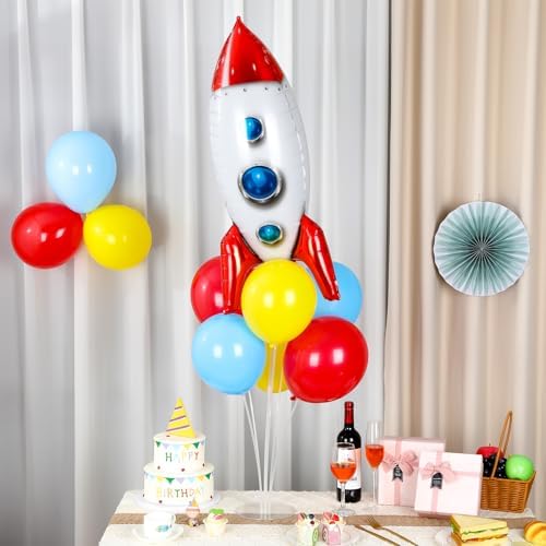 Naozinebi 4 Sets Toy Inspired Birthday Party Balloons Stand Kit Story Decor - Image 4