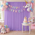 Lavender/Light Purple Backdrop Curtains 10ftx10ft Polyester Photo Drapes by SoarDream