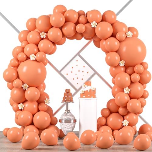 Voircoloria 90pcs Peach Balloons Garland Arch Kit, 18 12 10 5 Inch by Voircoloria