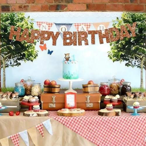 BEISHIDA Glitter Brown 116 PCS A-Z DIY Letter Custom Banner Party Decor - Image 6