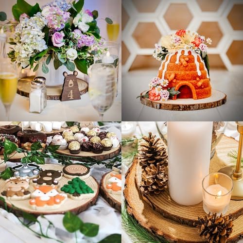 Set of 6 Medium (10-11) inch Wood Slices for centerpieces! Baby Shower centerpieces, Woodland centerpieces, Wedding centerpieces. Set of 6 Medium (10-11") - Image 7