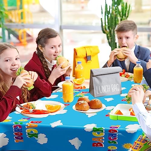 2Pcs Back to School Tablecloth, Plastic 108 x 54 In Tablecover for Students - Image 4