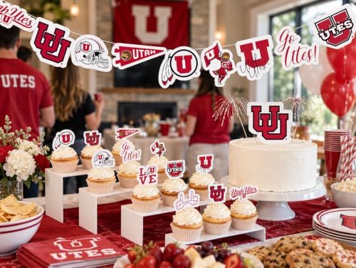 University of Utah Graduation Decorations Utah Utes Party Supplies 42 Pcs - Image 2