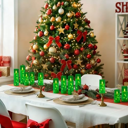 Raycare 9 Pcs Flameless Battery Operated Pillar Candles with Remote Timer - Image 3
