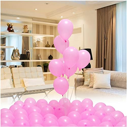 400 Pack 5 Inch Hot Pink Latex Balloons Helium Balloons Party Balloons Decorations Supplies - Image 6