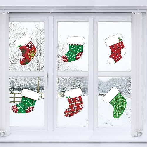 Blulu 80pcs Christmas Cutouts Winter Bulletin Board, Stocking Chic - Image 6