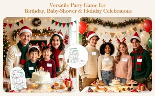 Christmas What's Your Candy Cane Name Game, Winter Holiday Party Decor Sign - Image 5