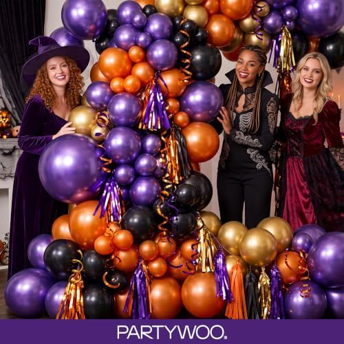 PartyWoo Metallic Purple Balloons 50pcs Chrome Purple Color 12 Inch - Image 5