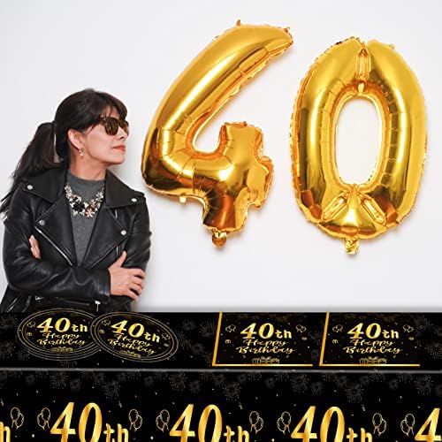 41Pcs Birthday Party Supplies Vintage 40th Birthday Decorations Back in 1984 40th Theme Birthday Party Decorations Tableware Includes Paper Plate Napkin Tablecloth for Men Service 20 Guests - Image 7