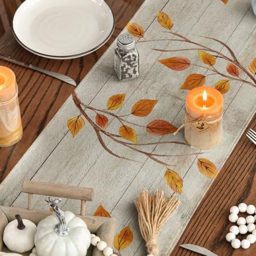Artoid Mode 210 GSM Fall Table Runner Home Party Decor 13x36 Inch - Image 4