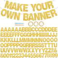 BEISHIDA Glitter Gold 116 PCS A-Z DIY Letter Custom Banner Party Decor by Beishida