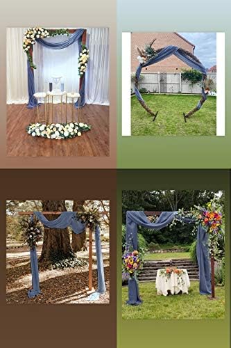 Wedding Arch Draping Fabric Sheer Chiffon Curtain Drape Wedding Party Decor - Image 5