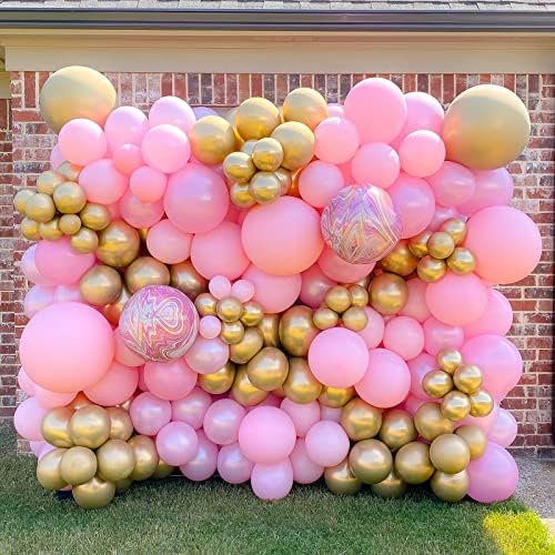 Voircoloria 130pcs Pink Balloons Garland Arch Kit, 18 12 10 5 Inch - Image 5